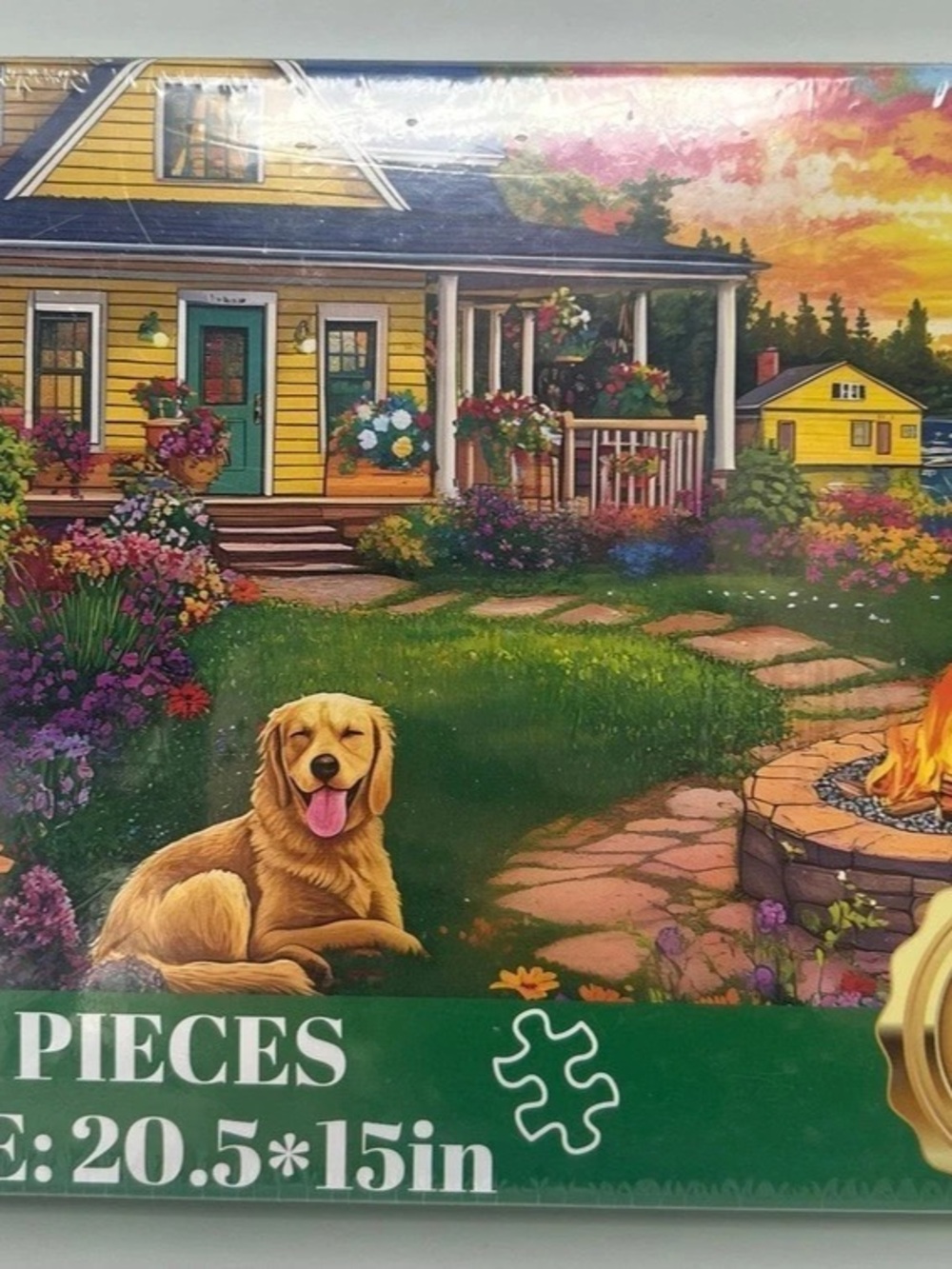 500-Piece Lakeside House Puzzle Dog NEW Sealed